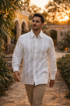 Guayabera Yucateca bordado mod Tetiz