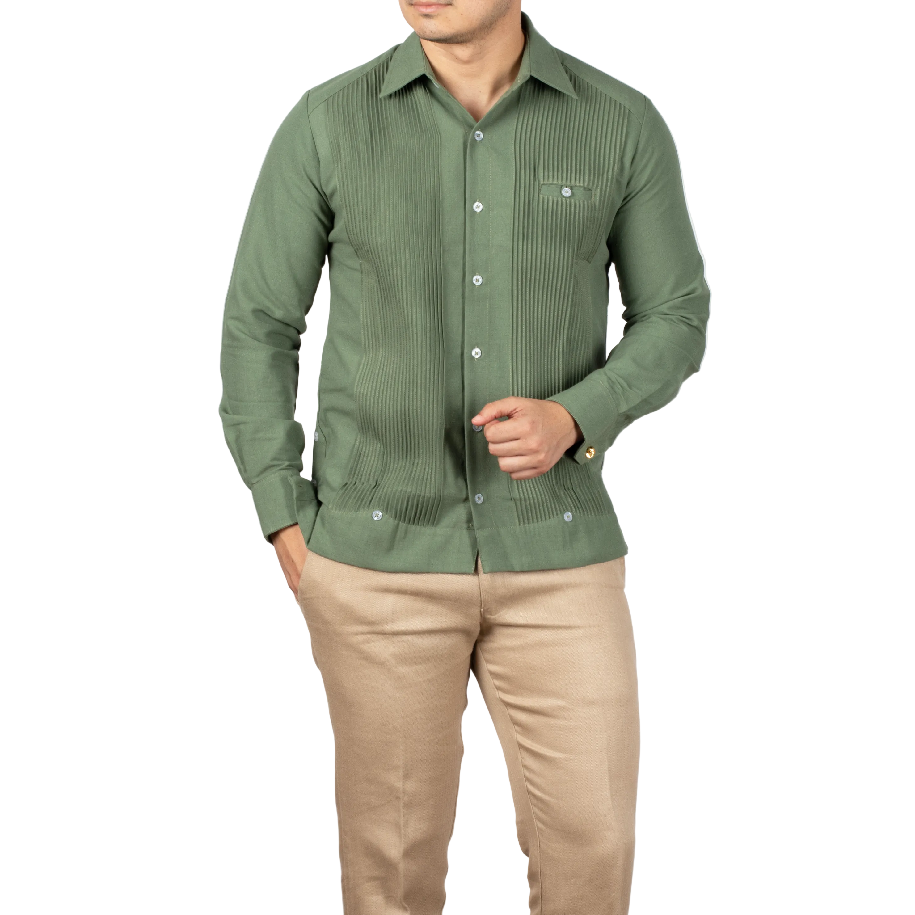 Guayabera Presidencial De Lino Mod. Cuncunul