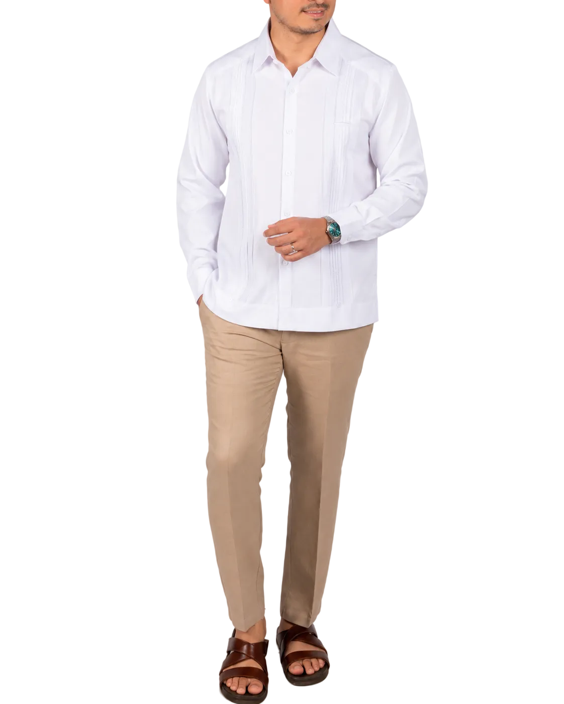 Guayabera Yucateca Mod Seyé manga larga