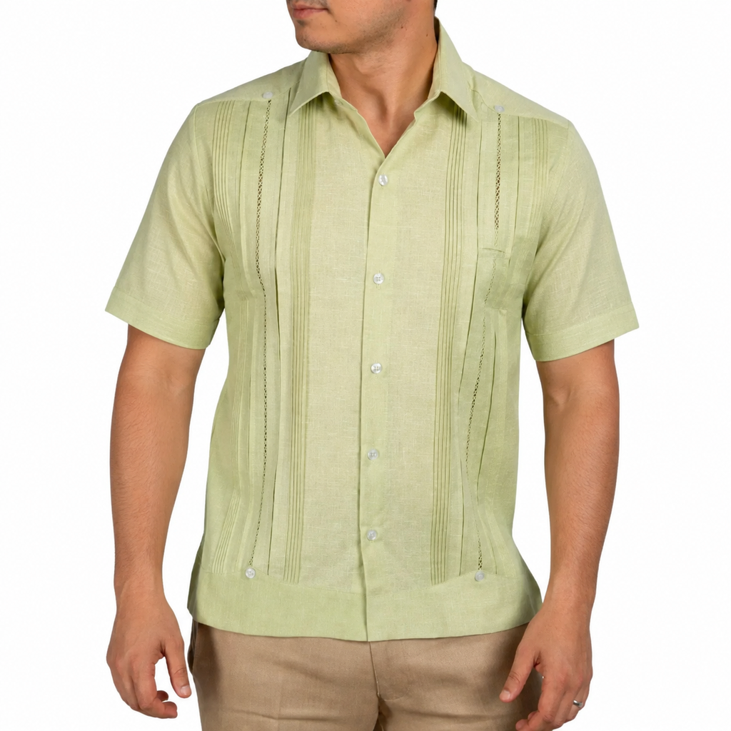 Guayabera Yucateca Mod Tahdziu Manga Corta