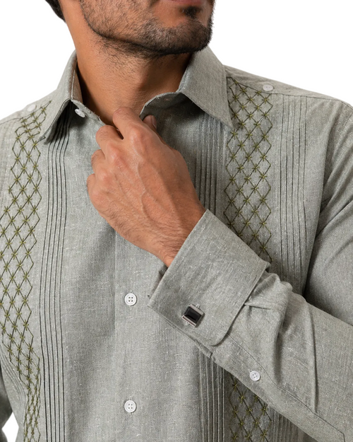 Guayabera bordada mod Dzitás
