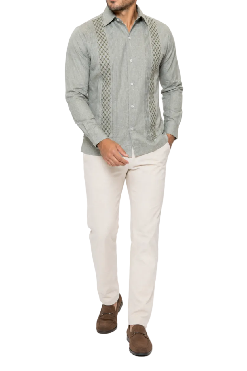 Guayabera bordada mod Dzitás