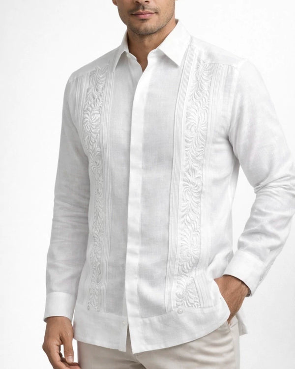 Guayabera Yucateca bordado mod Tetiz