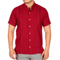 Yucatan Linen Guayabera Shirt with Mandarin Collar - Chapap Model