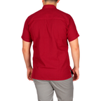 Yucatan Linen Guayabera Shirt with Mandarin Collar - Chapap Model