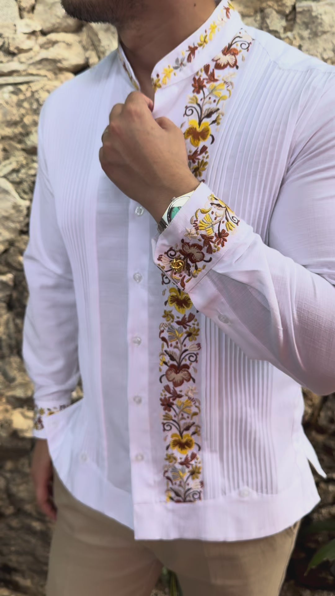 Hummingbird Model Guayabera