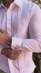 Guayabera Yucateca Mod Seyé manga larga