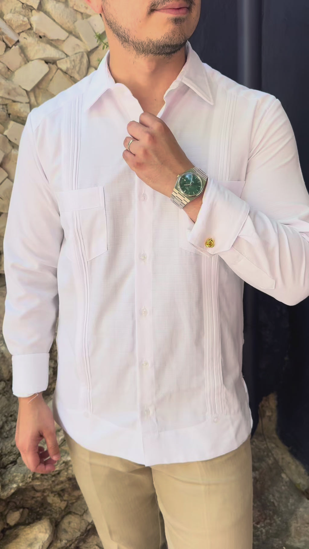 Guayabera Diplomática De Lino Mod Abala
